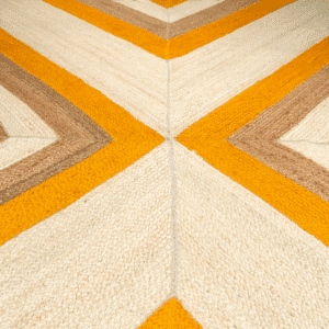 Rectangular Handwoven Multi-Tone Jute Carpet (ICJMR2) (2)