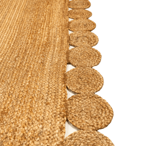 Plain Rectangular Braided Jute Rug with Laced Edges ICJMR6 (3)