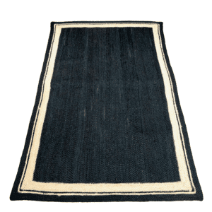 Plain Hand-Woven Reversible Braided Jute Rug (ICJMR12 ) (1)