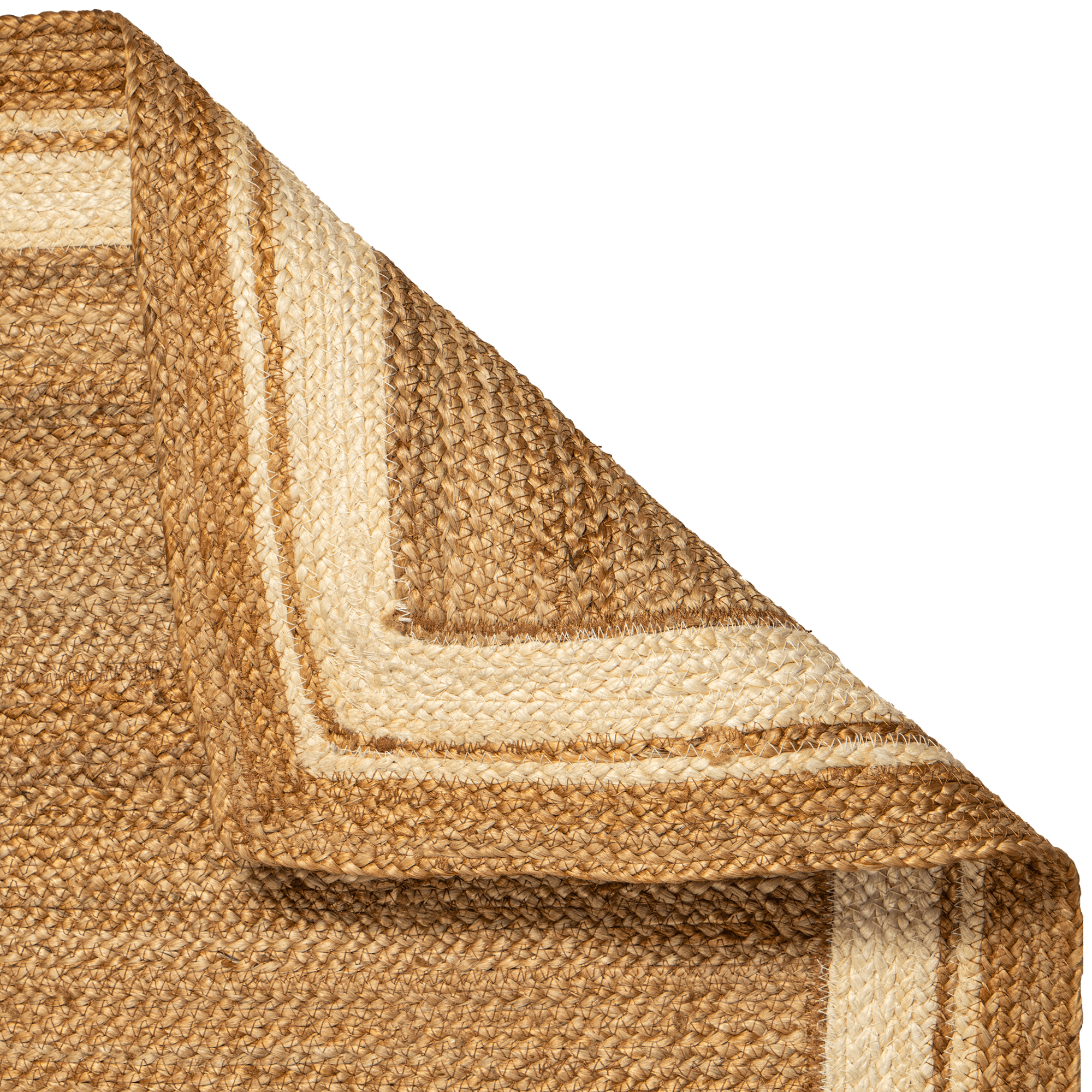 Plain Hand-Woven Reversible Braided Jute Rug (ICJMR12 ) (3)