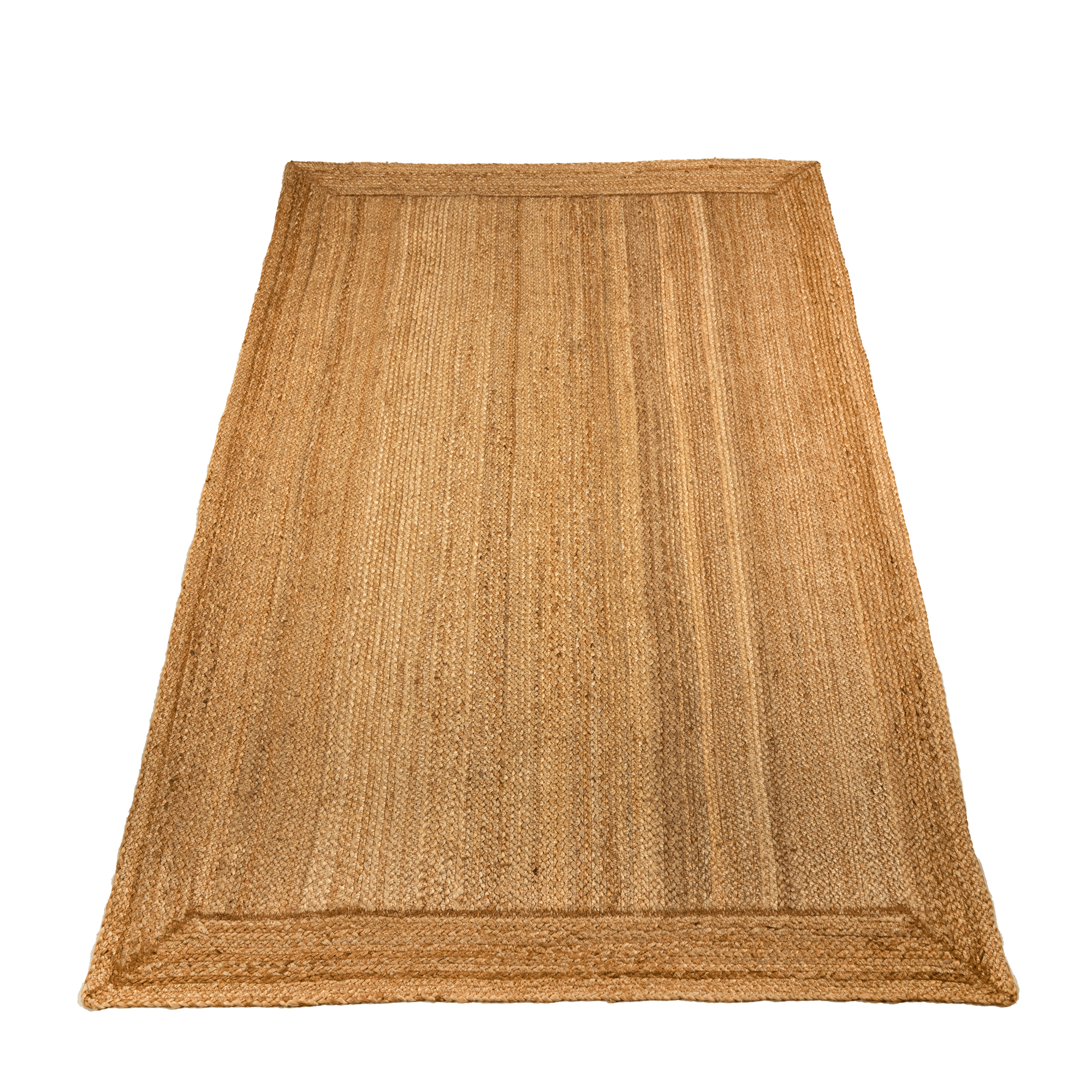 Natural Plain Hand-Woven Reversible Braided Jute Rug-ICJMR7 (1)