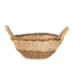 Tapered Seagrass Bowl Basket with Handles- ICSGHFB9 (1)