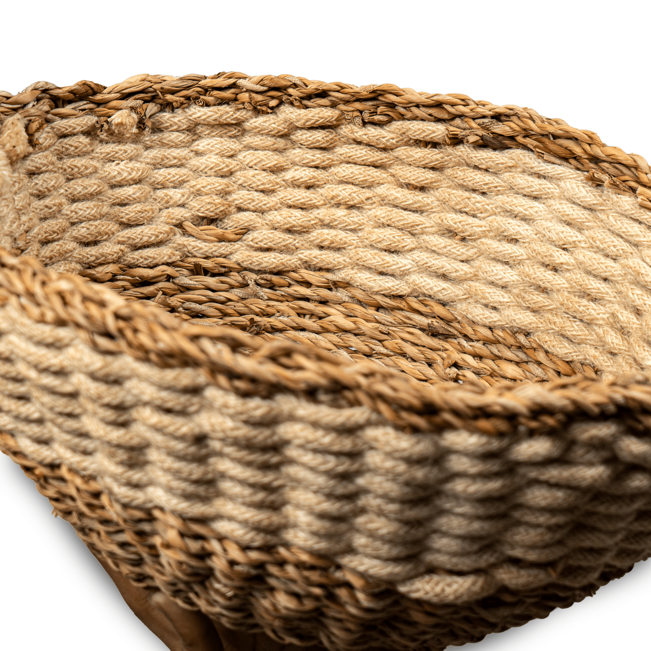 Tapered Seagrass Bowl Basket with Handles- ICSGHFB9 (2)