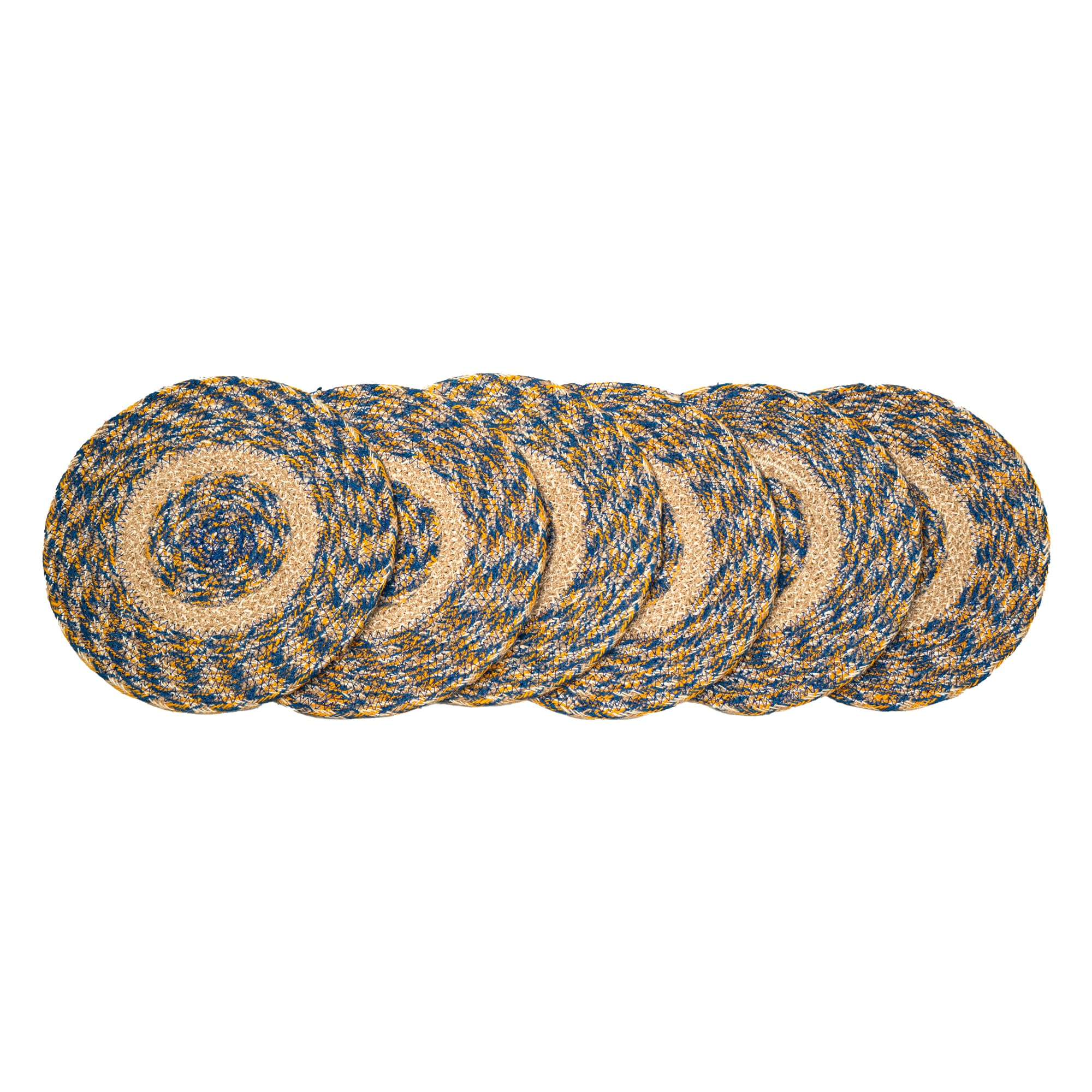 Round Braided Patterned Jute Mat- ICJMM55 (1)