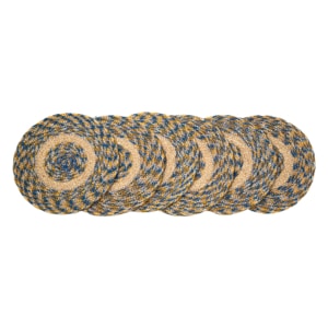 Round Braided Patterned Jute Mat- ICJMM55 (1)