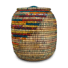 Multicolor Round-Bottom Kans Grass Storage Basket (1)