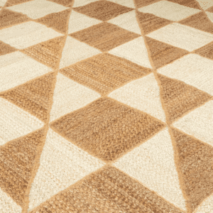 Two-Tone Geometric Jute Carpet (2)