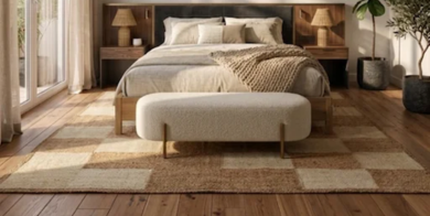How to Style a Jute Rug in the Bedroom and Dining Room