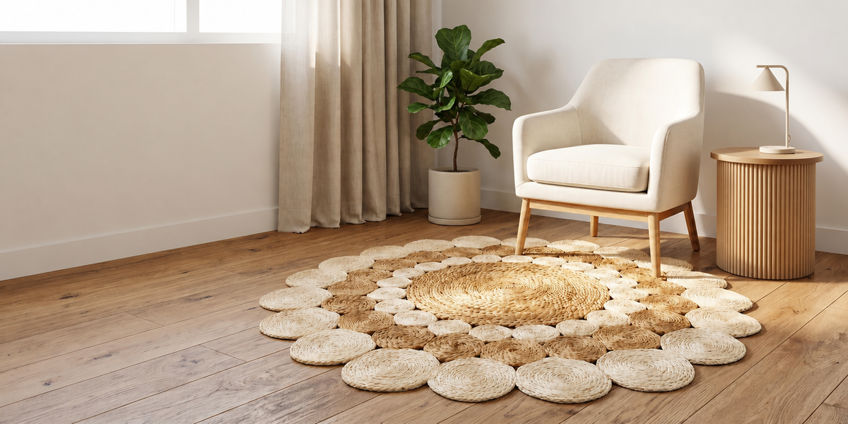 Round vs Rectangular Jute Rugs: Size Guide, Placement Tips & How to Choose