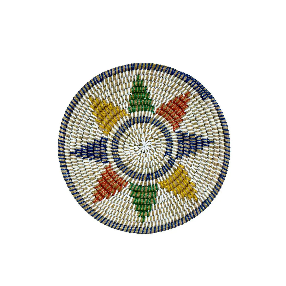 Monochrome Round Jute Style Kansgrass Wall Mat Set