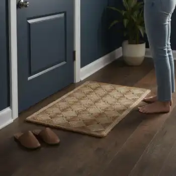 handwoven jute door mat