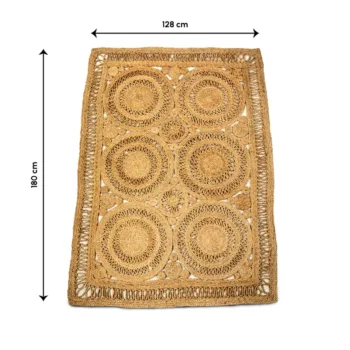 natural jute rug size