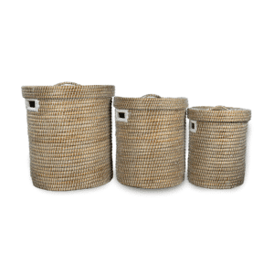 Multipurpose Cylindrical Storage Basket with Lid (4)