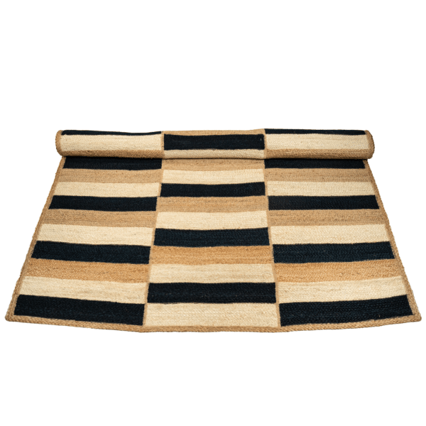Handwoven Patterned Braided Jute Carpet (ICJMR1) (3)