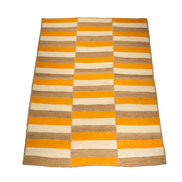 Handwoven Patterned Braided Jute Carpet (ICJMR1) (4)