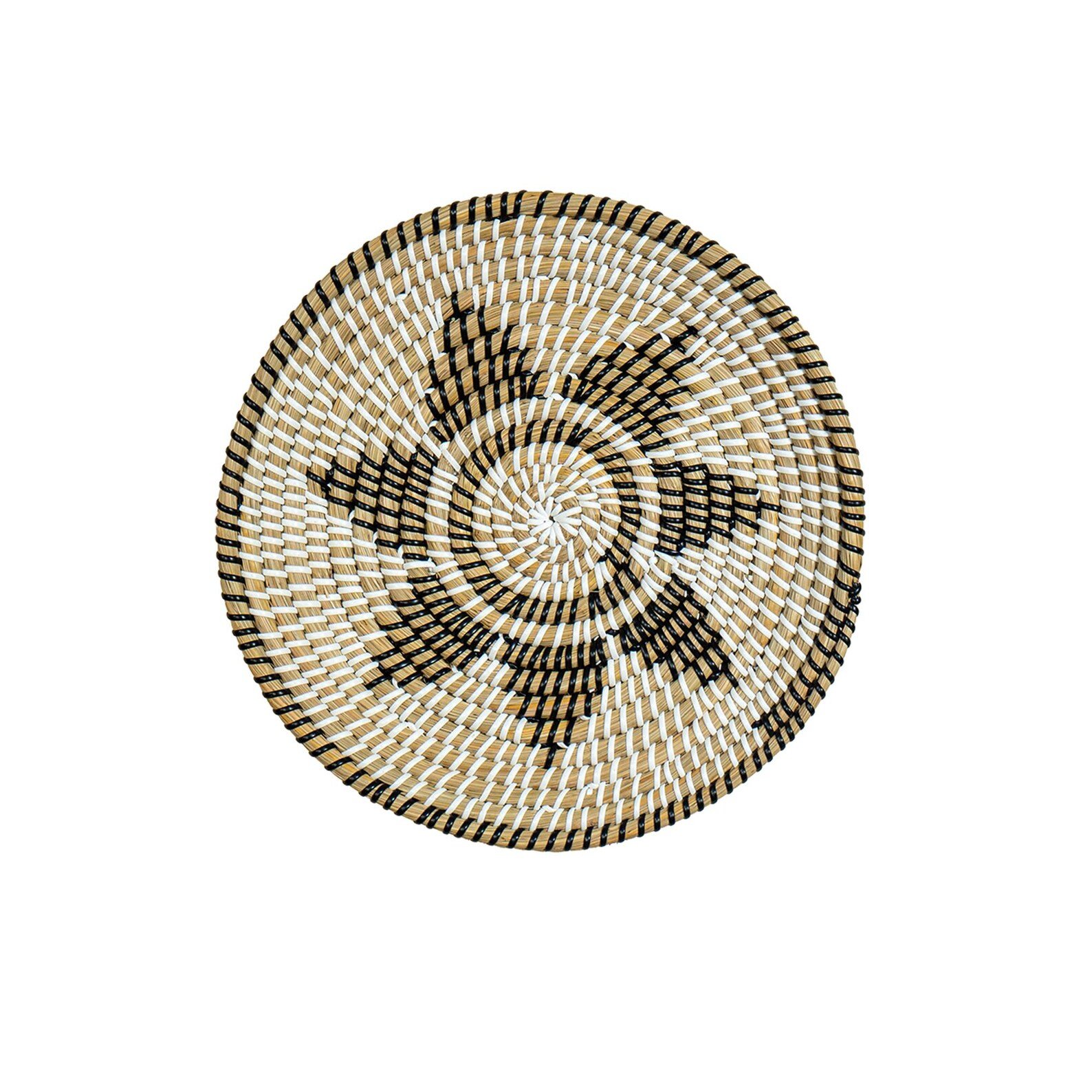 P22.2-Rustic Multicolor Jute style Kansgrass Wall Mat Set of 5