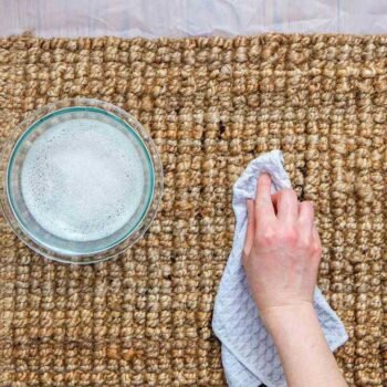 how to clean a jute rug