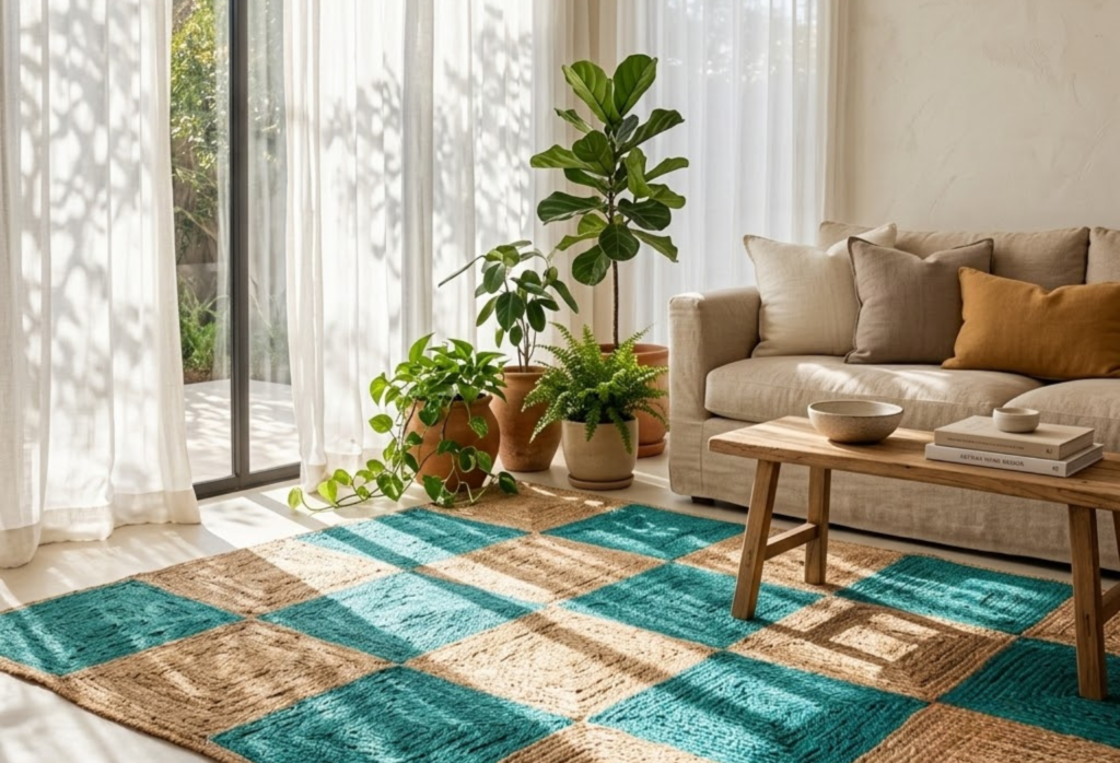 boho living room ideas Natural Light Highlight the Texture