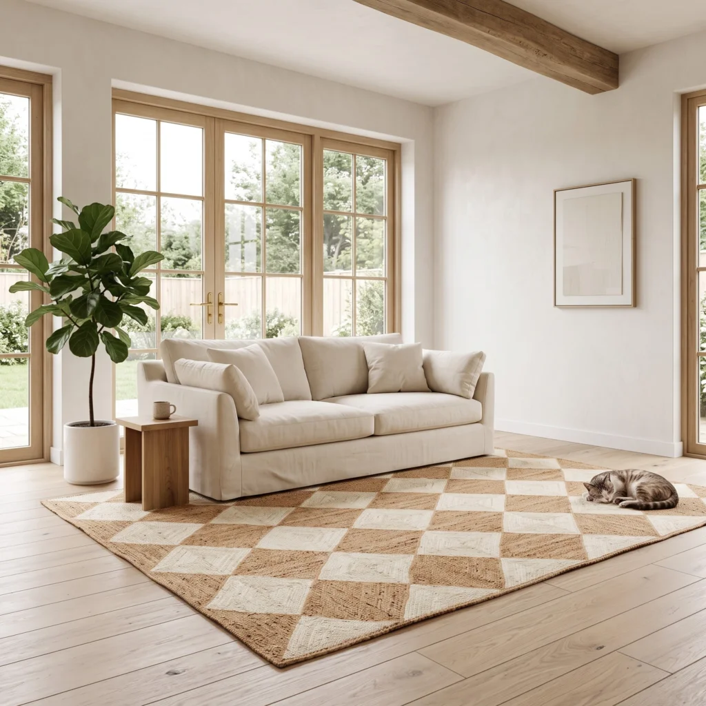 Natural Jute Rug for living room